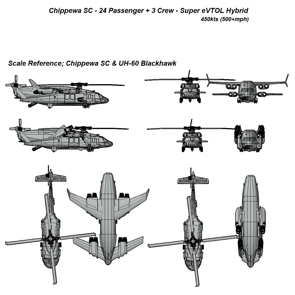 Chippewa SC, io aircraft, vtol, eVTOL, evtol hybrid, air taxi, flying car, personal vtol, personal air vehicle, electric flight, e-flite, vahana, drone, quad copter, tri copter, octocopter, eflite, electric flight, evtol uber, evtol airbus, evtol aroura, evtol boeing, vtol boeing, boeing octocopter, cityhawk, rolls-royce m250, aerospace, avionics, autonomous flight